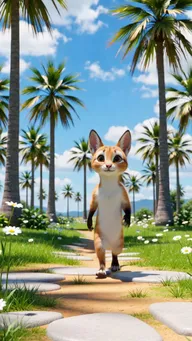 Still frame of the modeled character