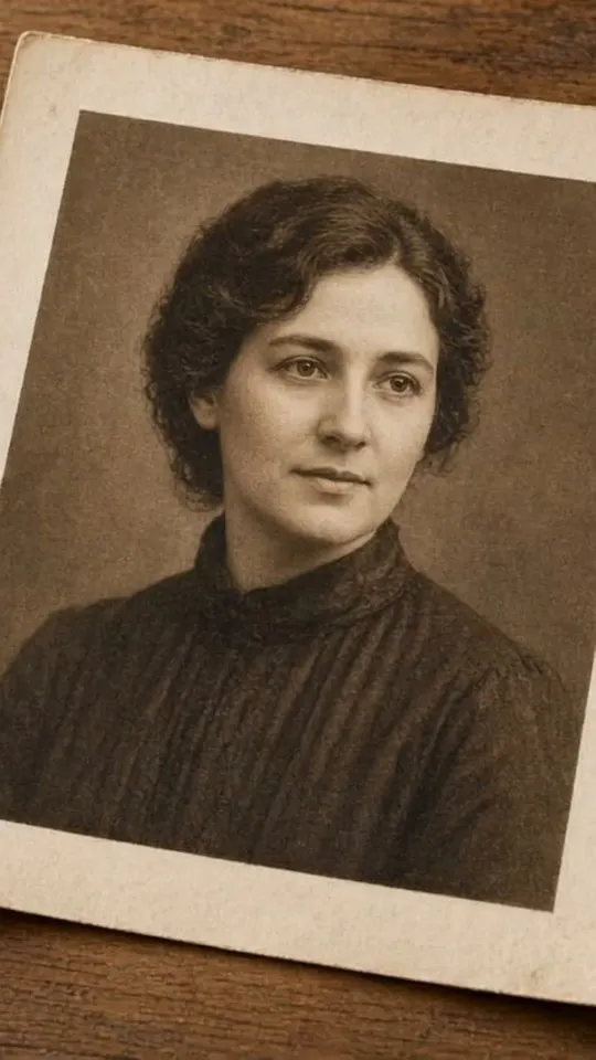 A young man in a white shirt, the still from the old-photo clip.
