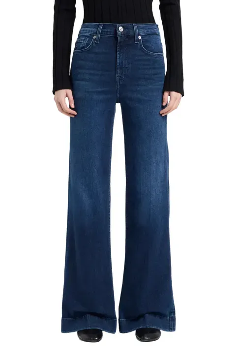 Wide-leg flare jeans, the product photo.